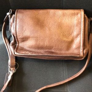 Nine West Brown Leather Shoulder Bag
